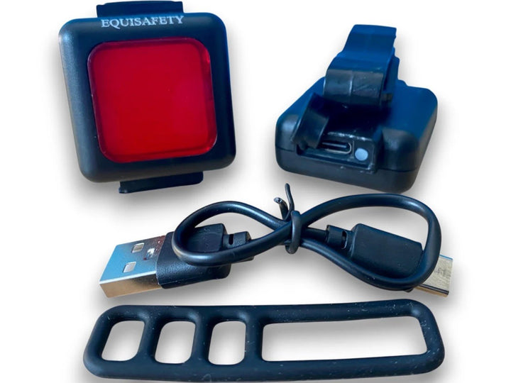 LED Rechargeable Clip On Light by Equisafety - Red or White - A MUST HAVE ITEM
