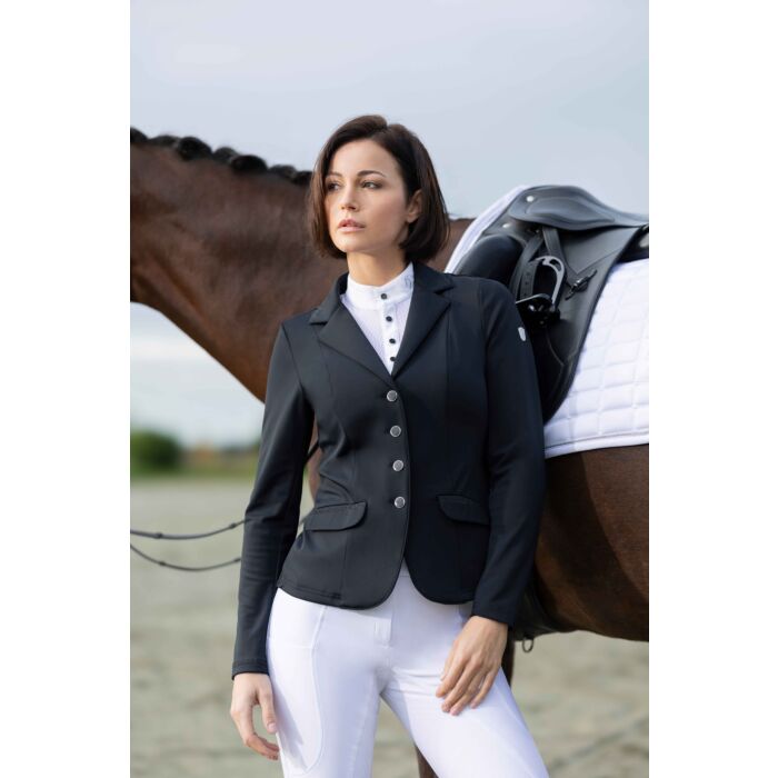 Lauria Garrelli Amalfi Stunning Show Jacket - Black with Fine Crystal - Ladies - High Quality