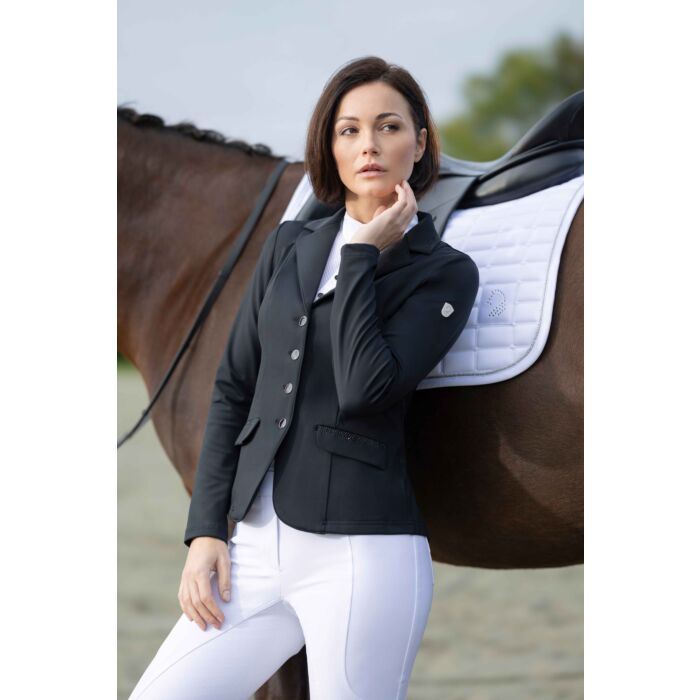 Lauria Garrelli Amalfi Stunning Show Jacket - Black with Fine Crystal - Ladies - High Quality