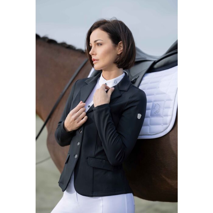 Lauria Garrelli Amalfi Stunning Show Jacket - Black with Fine Crystal - Ladies - High Quality