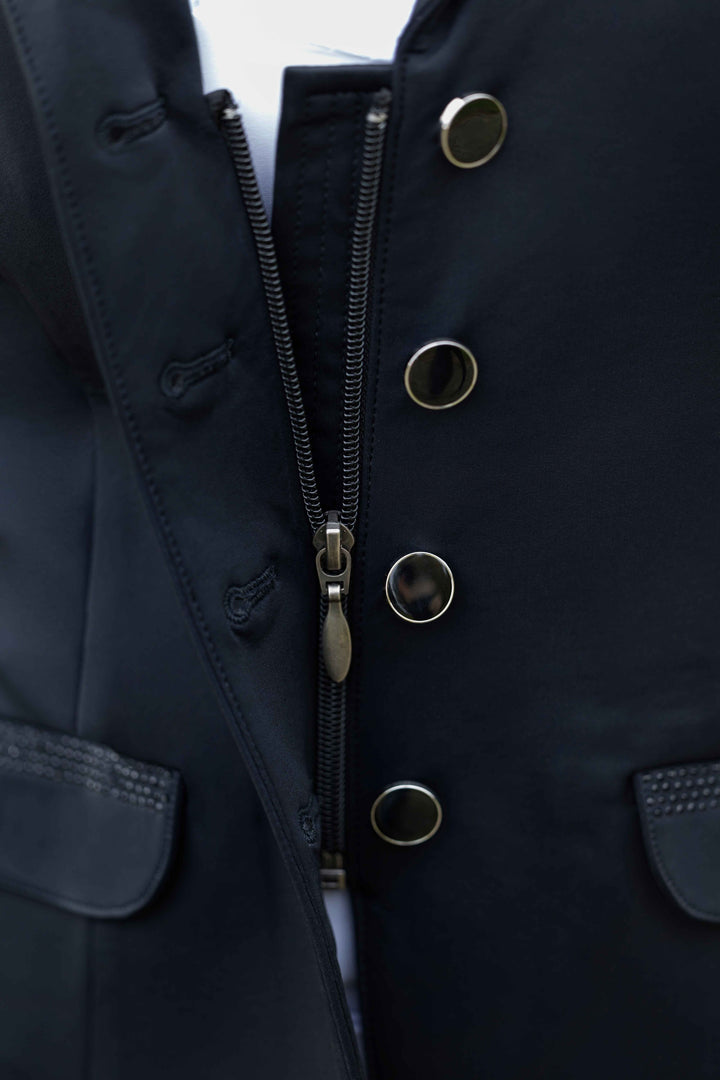 Lauria Garrelli Amalfi Stunning Show Jacket - Black with Fine Crystal - Ladies - High Quality