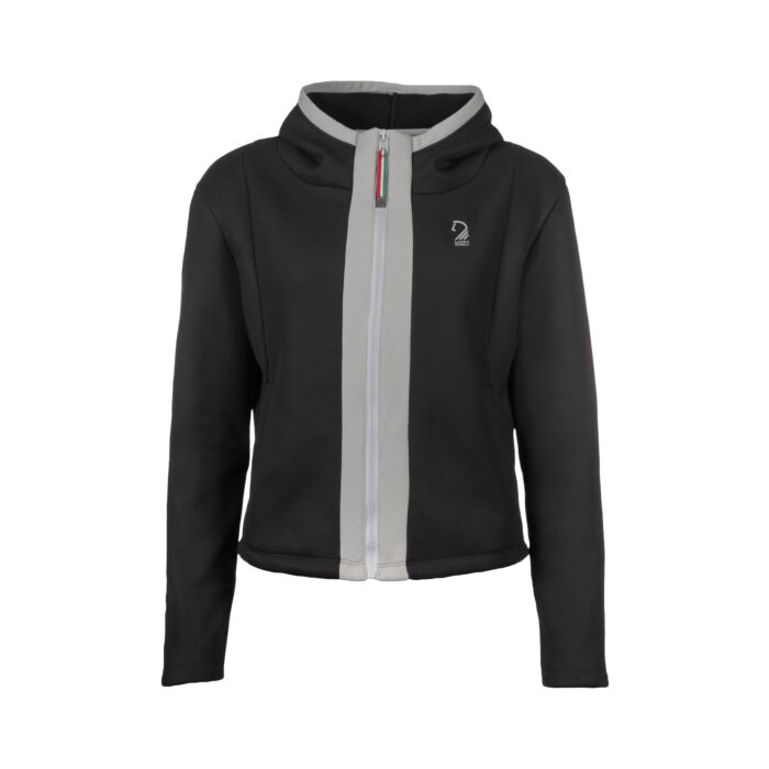 Gorgeous Lauria Garrelli Livigno Sweat Jacket - Burgundy & Grey - Size Large - LAST ONE