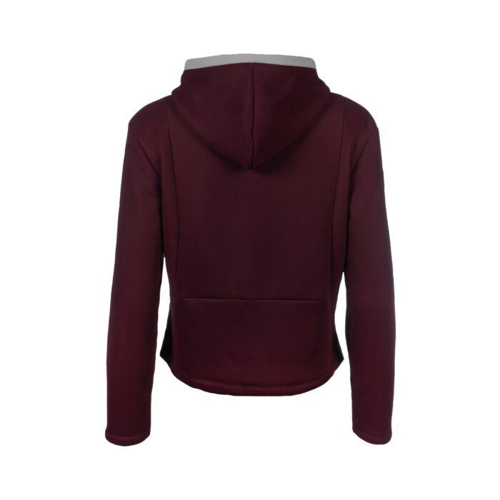 Gorgeous Lauria Garrelli Livigno Sweat Jacket - Burgundy & Grey - Size Large - LAST ONE