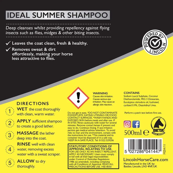 Lincoln Fly Repellent Shampoo - DOES 2 JOBS FOR THE PRICE OF 1! A MUST HAVE ITEM