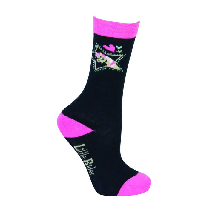 Little Rider I Love My Pony Socks - Pack of 3 Pairs - Size 8-12