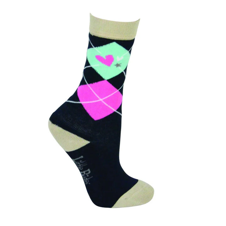 Little Rider I Love My Pony Socks - Pack of 3 Pairs - Size 8-12