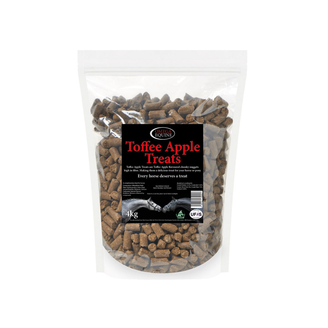 Toffee Apple Treats by Omega Equine - 4kg Bag - Very Tasty!