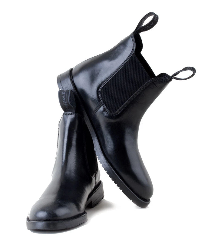 Rhinegold Classic LEATHER Jodphur Boots - Black - Great Buy - Ideal Gift