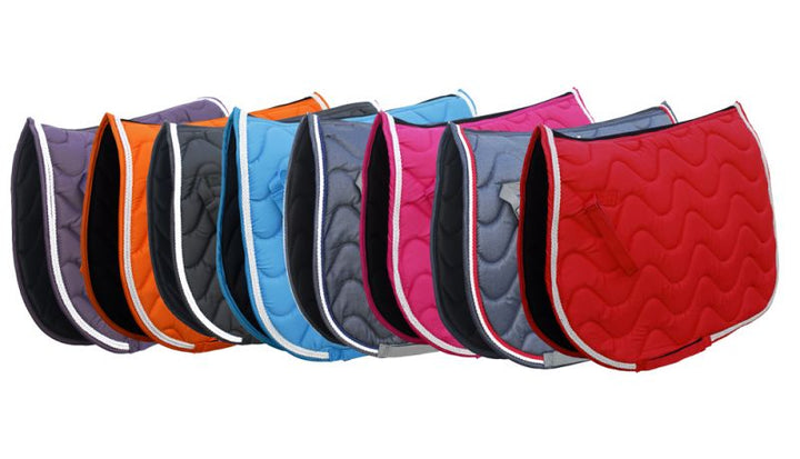 Rhinegold 'Wave' Saddle Pad - Lots of Bright Colours - Great for Matchy Sets   ****LOW PRICE****