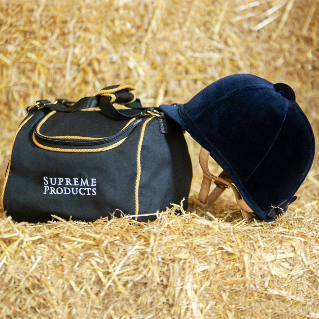 Supreme Products Riding Hat Storage Bag - Black & Gold