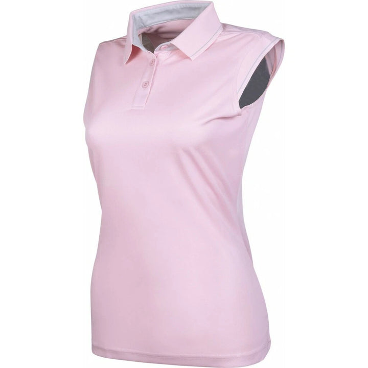 HKM Classico Sleeveless Lightweight Summer Polo Top - Light pink - All Sizes