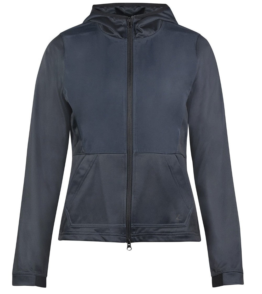 Horze 'Skyla' Womens Hooded Riding/Training Hoody/Jacket - Navy - size 10 or 14 Left
