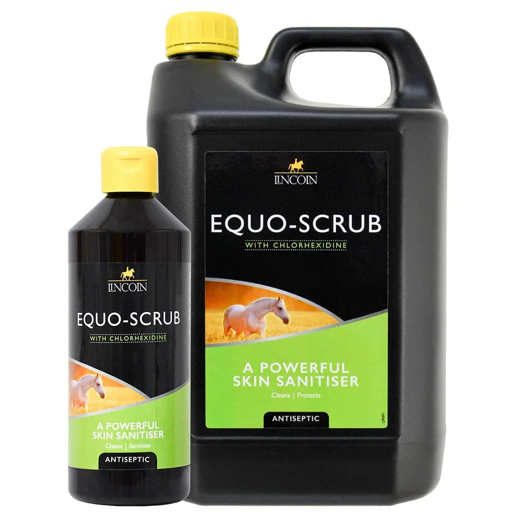 Lincoln Equo Scrub 500ml - Powerful Antibacterial Skin Cleanser/Disinfectant